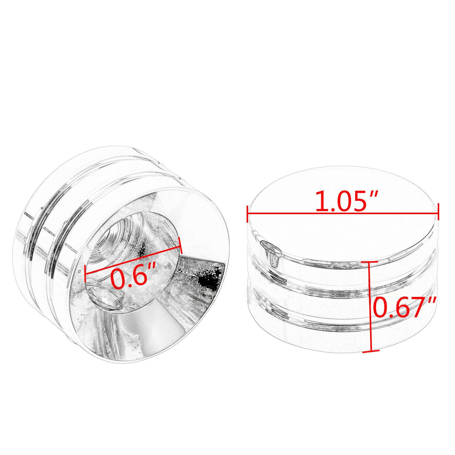 4pcs Head Bolt Covers for Harley Road King Sportster XL 1986-2017 Twin Cam 99-17 Q