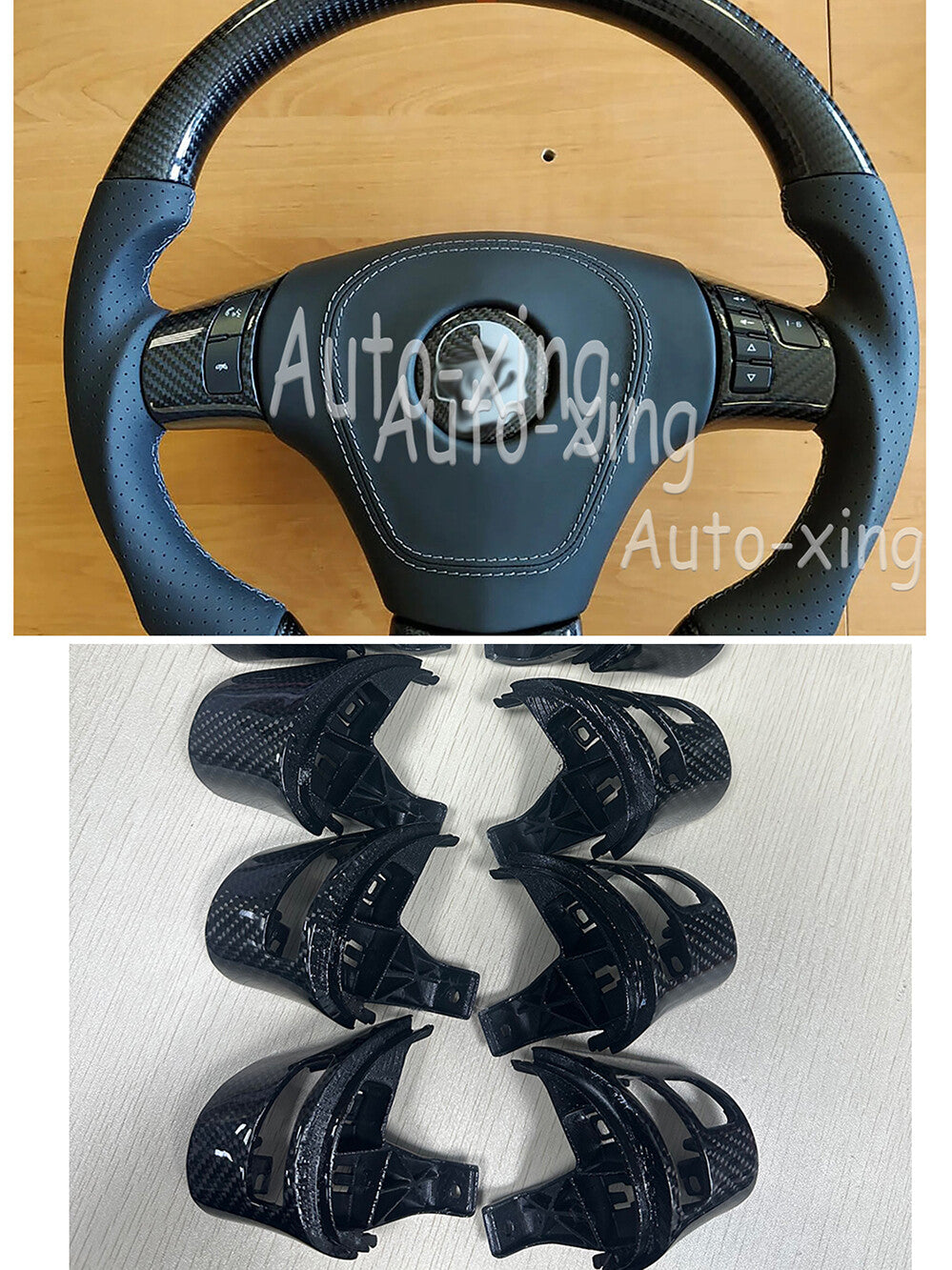 Carbon Button Trim for Corvette C6 Steering Wheel Cover 2006-2013 Replace