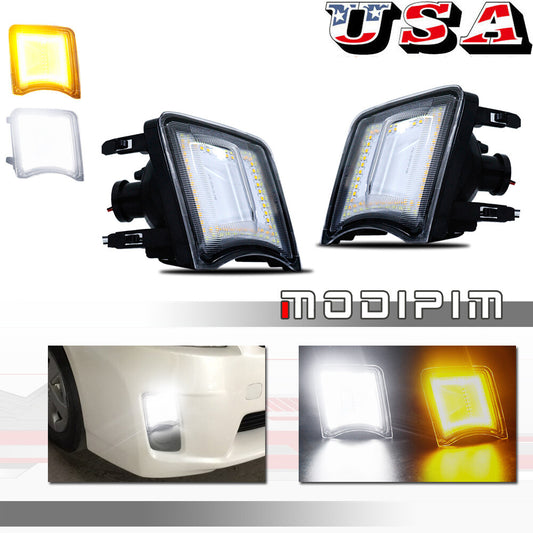 2010 - 2011 for Prius Clear Lens Passenger + Driver Side Turn Signal Lights - v