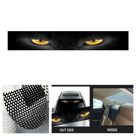 51*8In Perforation Car Front Windshield Window Vinyl Banner Decal Horror Sticker