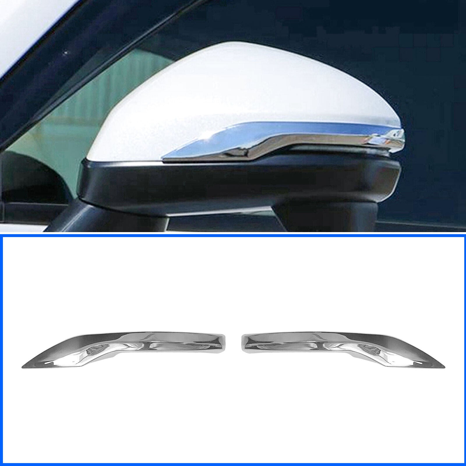 Chrome Rearview Side Mirror Cover Trim Strips ABS for Honda HR-V HRV 2022-2023