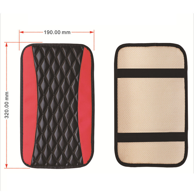 1Universal Car Accessories Armrest Cover Center Console Box Pad Protector Red