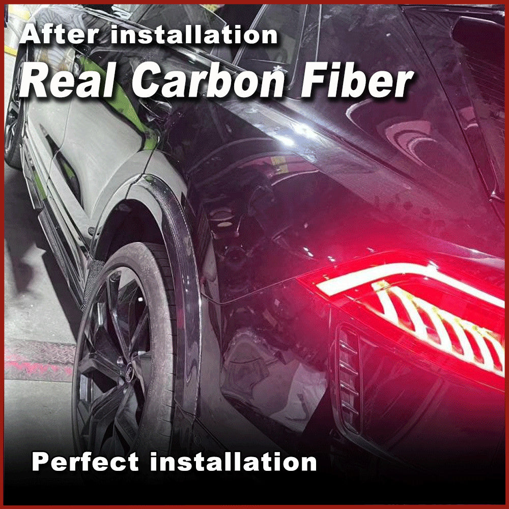 Fit for Audi RS Q8 RSQ8 2020-2023 Real Carbon Fiber Side Skirts Extensions Lips