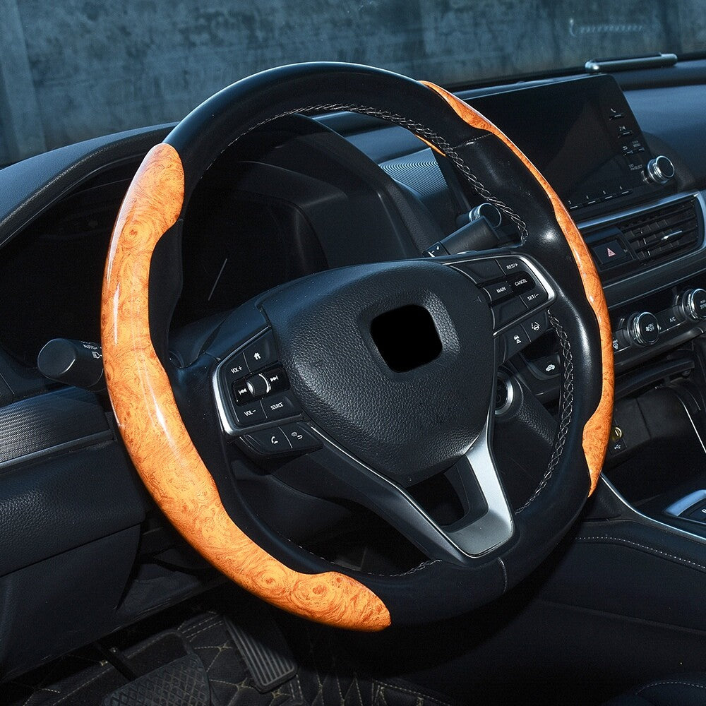1 Pair Universal Auto Car 15inch O/D Shape Steering Wheel Cover Non Slip