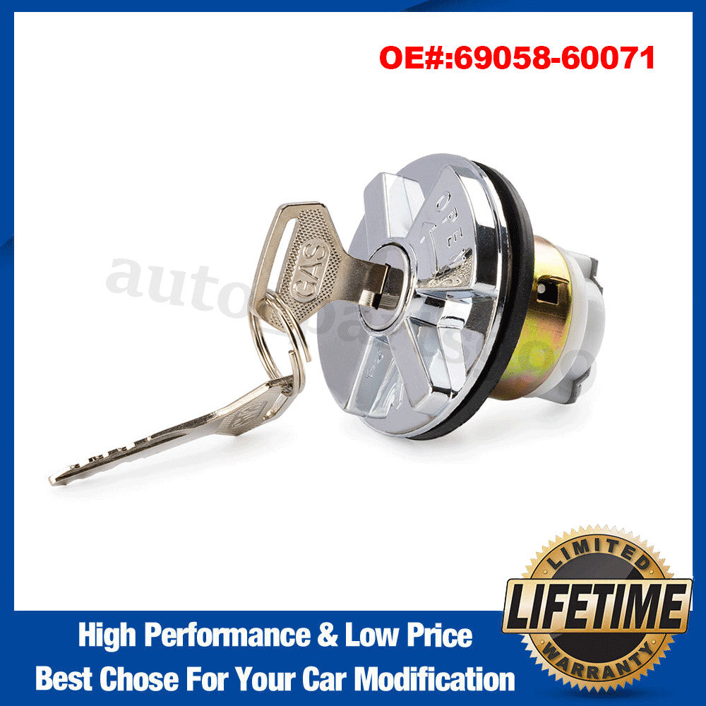 Ignition lock cylinder 69058-60071, suitable for metallic silver and black 1-piece set. n