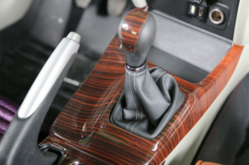 Console Gear Shift Frame Cover Trim for Honda for Civic 2012-2015 Peach Wood Grain
