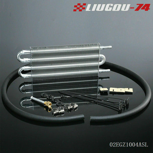 Universal all-aluminum remote control transmission oil cooler kit, automatic/MT radiator, brand new.