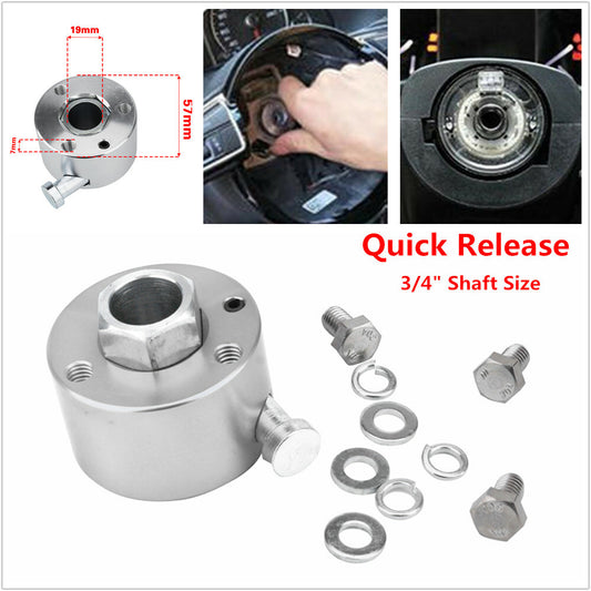 3-hole steering wheel quick-release disconnect hub 3/4 shaft size aluminum alloy n