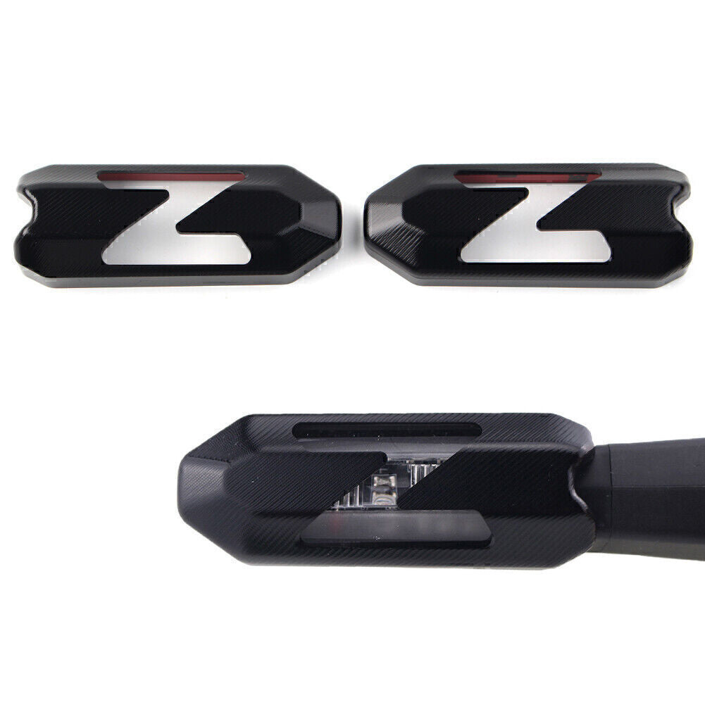 Pair Turn Signal Light Cover Guard for KAWASAKI Z900 Z1000R 2018-2022 Black Q