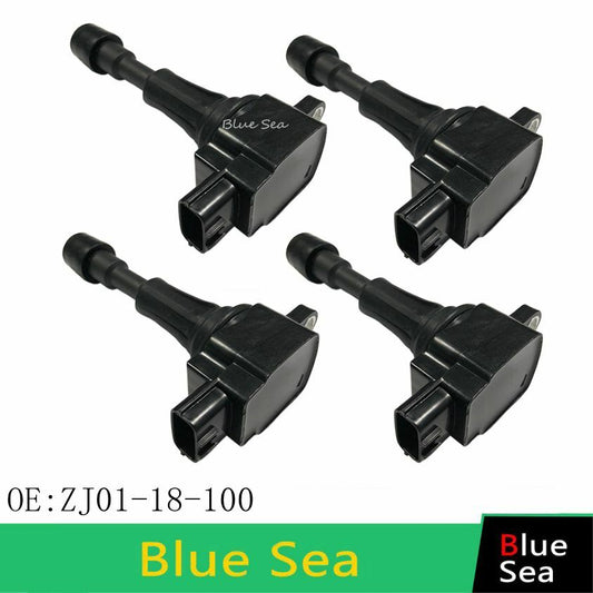 4 PCS Ignition Coil for Mazda 2 1.5L 1498CC for Mazda 3 1.6L 2011-2014 ZJ01-18-100 Q