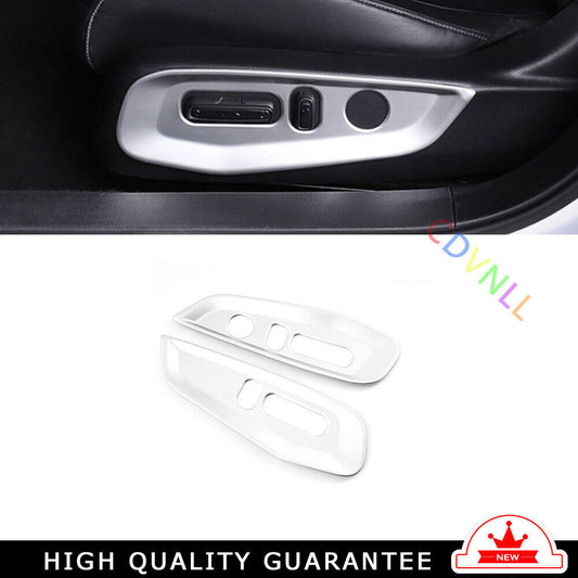 for Seat Adjustment Button Panel Trim for Honda Accord 10th 2018-2022 Sliver Matte