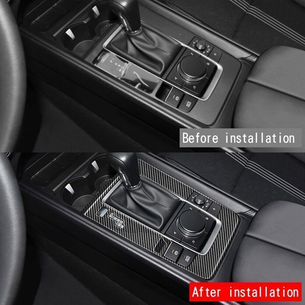 1P for Mazda CX-50 23-25 ABS Carbon Fiber Look Inner Gear Shift Panel Cover Trim
