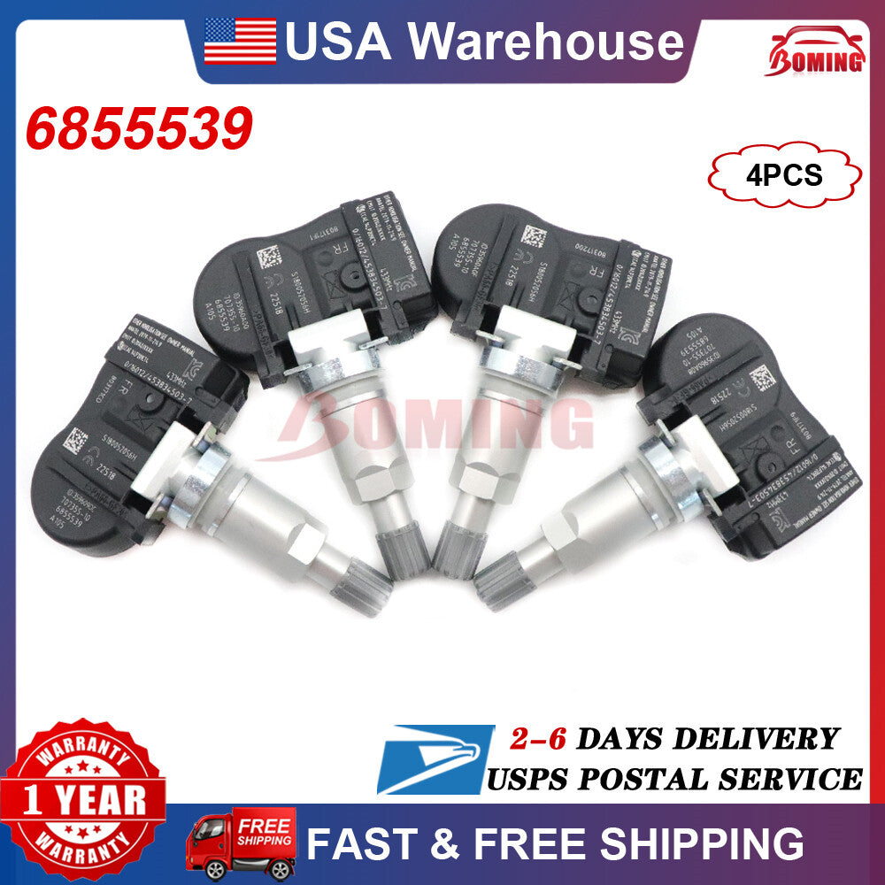 4x TPMS Tire Pressure Monitor Sensor 6855539 for BMW F20 3ER F30 4ER X5 TPM222