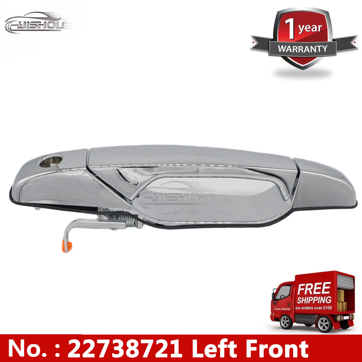 Exterior door handles on the front drive side are suitable for 2007-2013 for Chevrolet Silverado for GMC for Sierra