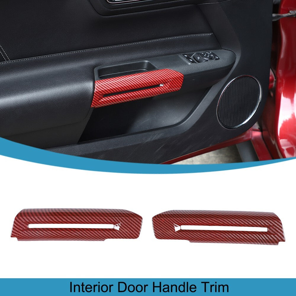 Interior Door Handle Armrest Cover Trim for Ford for Mustang 2015-2023 Accessories