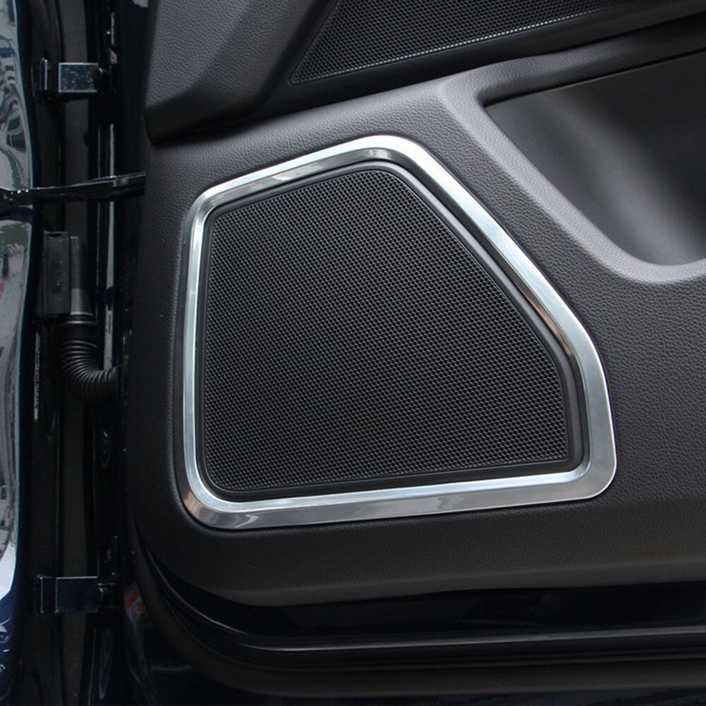 4-piece chrome door speaker horn ring frame cover for Macan 2014 - 2019 - n