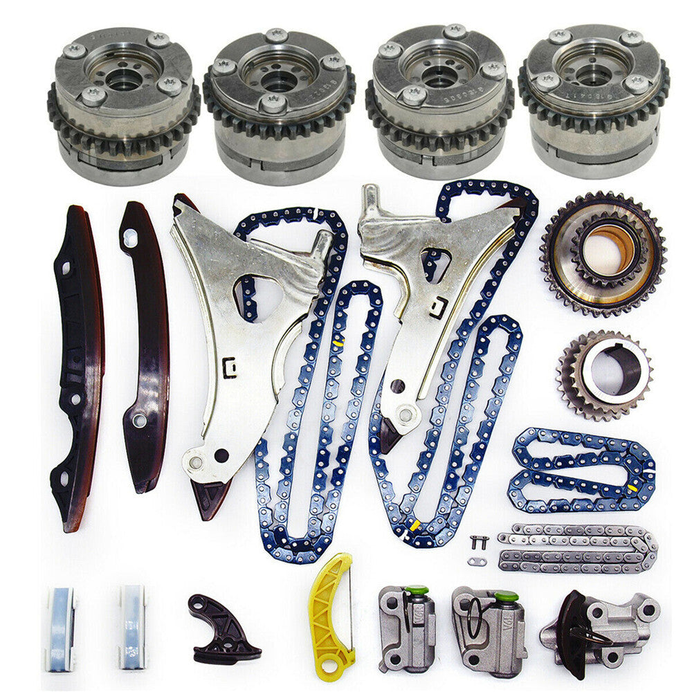 Timing Chain Kit  Camshaft Adjuster for M278 for Mercedes E500 GL450 4.7L V8 Turbo