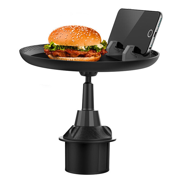 Car 360 degree Swivel Mount Holder Travel Cup Coffee Table Stand Food Tray Short Q