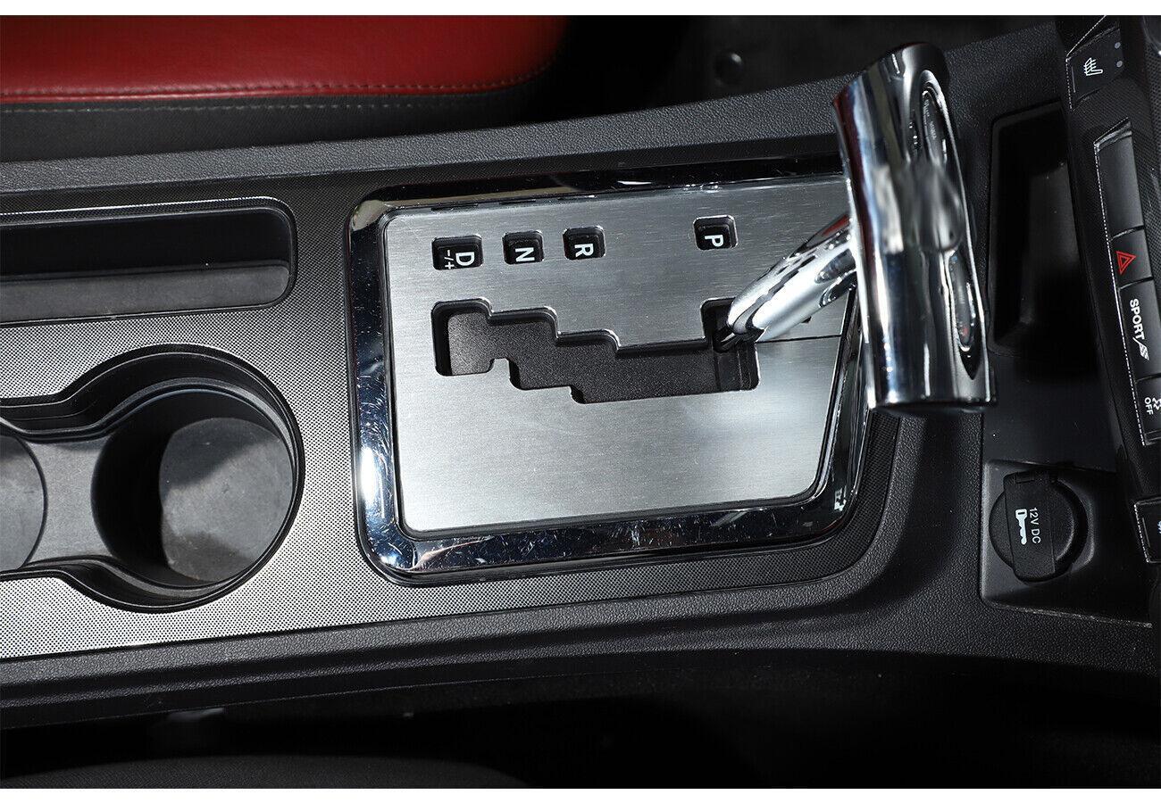 Fit for Dodge for Challenger 2015-2021 Silver Aluminum Console Gear Shift Panel Trim