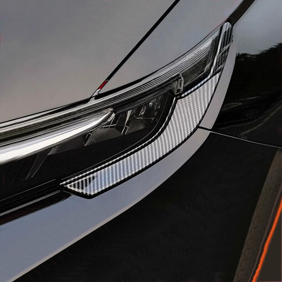 for Honda CR-V 2023-2024 Carbon Fiber Headlight Lamp Eyebrow Molding Cover trim