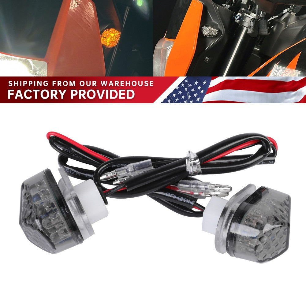For 690 Enduro R 790 890 Adv/R 1050 1190 LED Flush Mount Turn Signals Lights Q