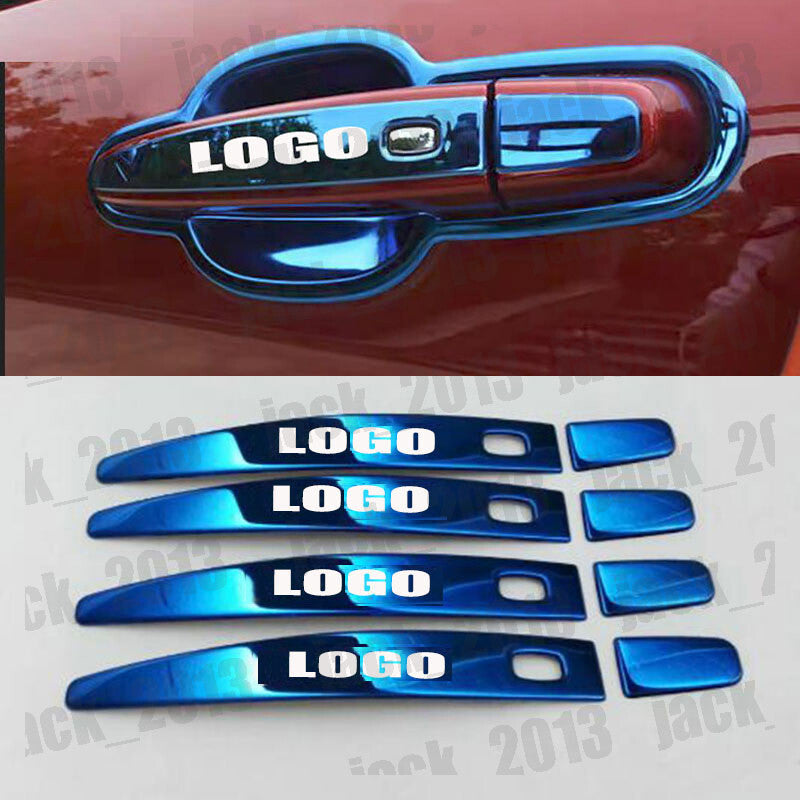for Chevrolet Equinox 2018-2022 Blue stainless Door Handle Cover Trim 8pcs
