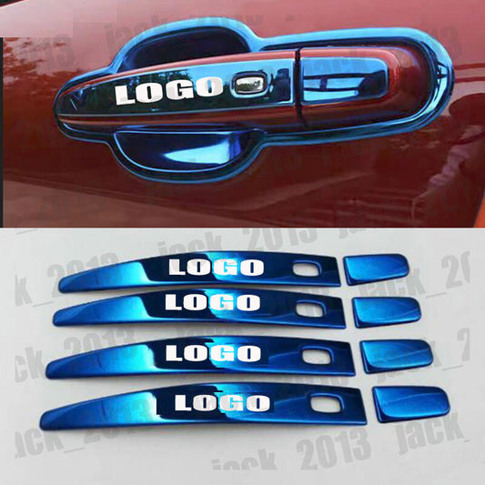 for Chevrolet Equinox 2018-2022 Blue stainless Door Handle Cover Trim 8pcs