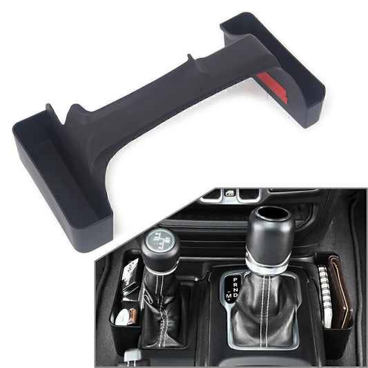 Fit for Jeep for Wrangler JL 2018 2019 2021 Gear Tray Gear Shift Storage Box ABS Black Q