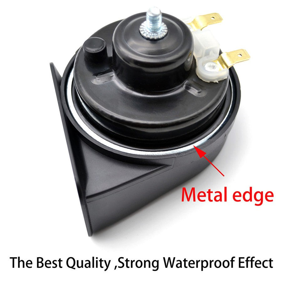 12V Dual 410/510Hz Snail Horn 110-125DB Car Motorcycle Truck Waterproof US Stock