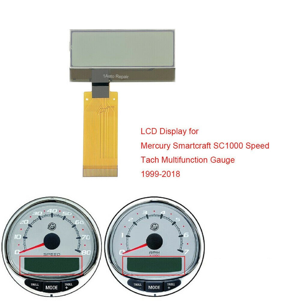 Gauge LCD Display For Smartcraft SC1000 Tachometer Speedometer Dashboard v
