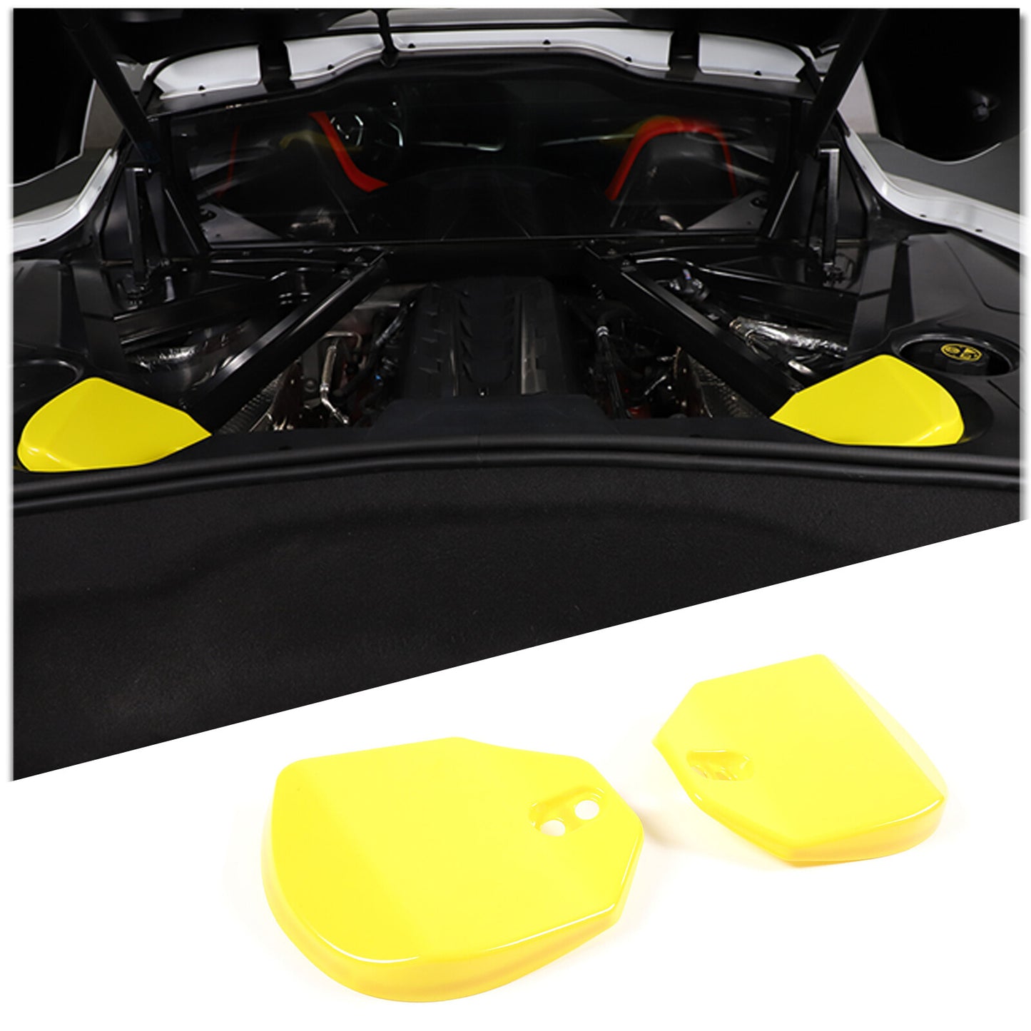 ABS glossy black exterior rearview mirror rain eyebrow frame suitable for Hummer H2 03-09- v