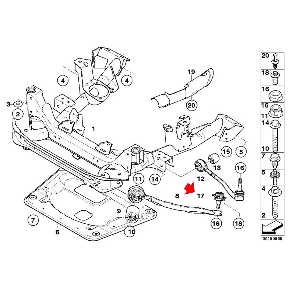 2-Piece Front Lower Ball Joint Set LH Right Grip Kit 31103438623 Suitable for 2007-10 X3 E83 n