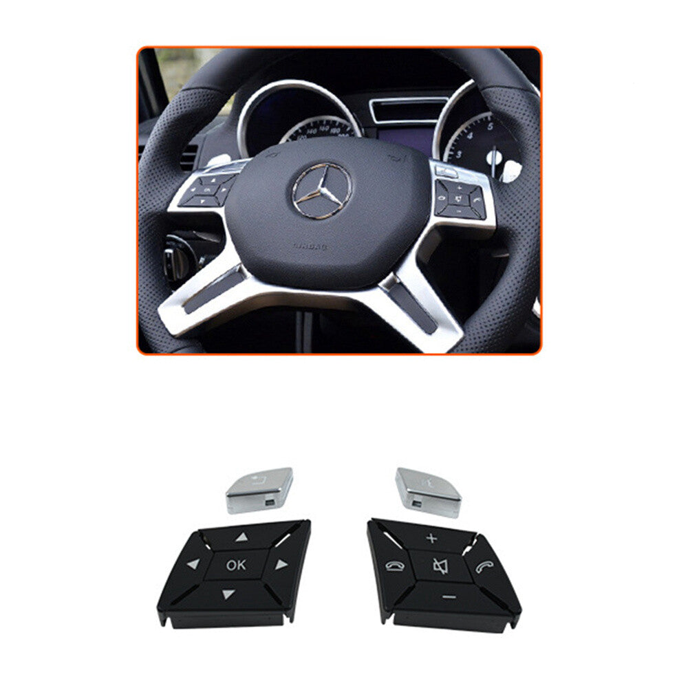 Steering wheel control switch button cover repair kit for 2013-2015 X166 GL- n