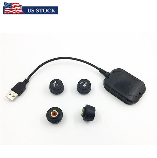 1Set USB Android TPMS External Sensor Car Tire Pressure Monitoring Alarm System Q