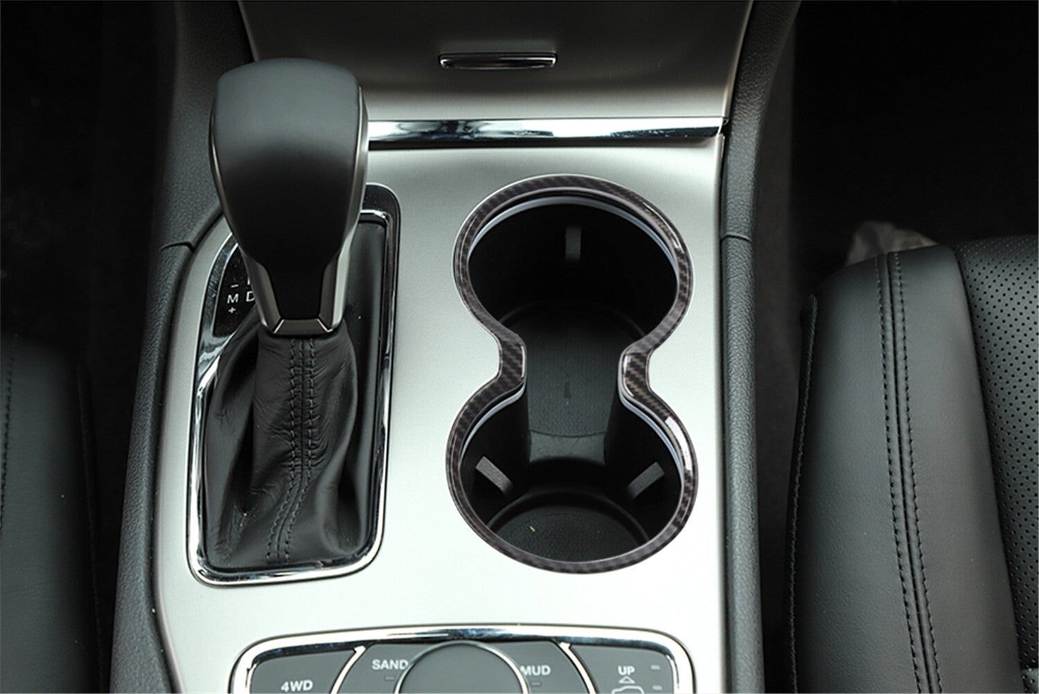 Cup Holder Cover Trim for 2011-2021 for Jeep Grand Cherokee SRT8 ABS Interior Parts Q