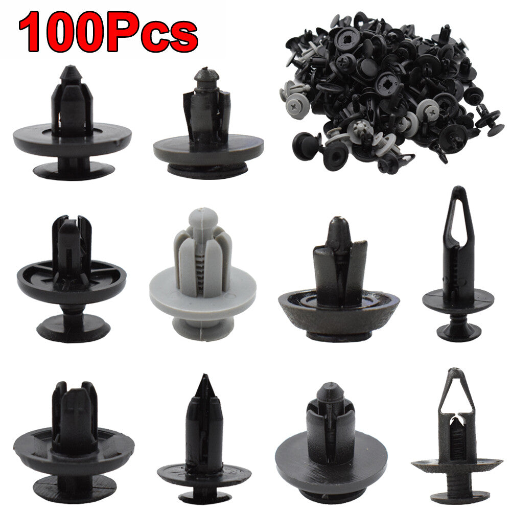 100PCS. Auto Car Body Plastic Push Pin Rivet Fasteners Trim Panel Moulding Clip