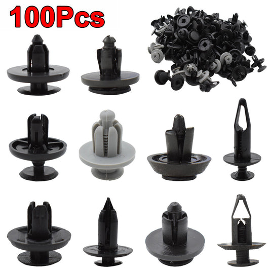 100PCS. Auto Car Body Plastic Push Pin Rivet Fasteners Trim Panel Moulding Clip