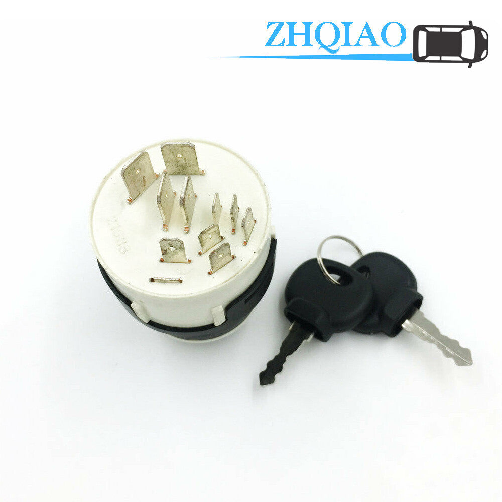 For 01182528 JCB CASE IH Deutz-Fahr Ignition Switch 2 keys