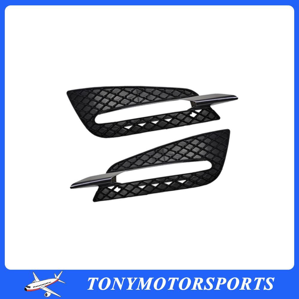Pair Black Front Bumper Lower Grill Left+Right for Mercedes R Class W251 LCI