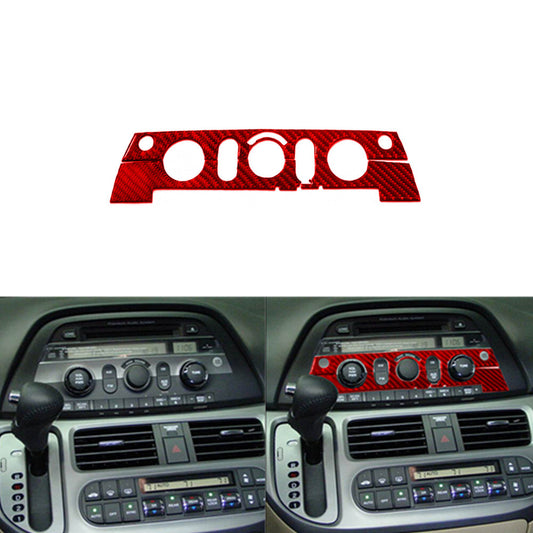 Red Carbon Fiber Headlight Control Type A Cover Trim For M-class v