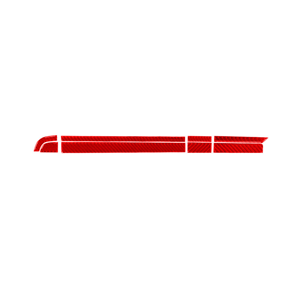Red Carbon Fiber Below Radio With Heated for Seat & Ashtray Cover for Chrysler 300 v