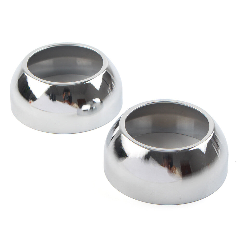 Front Fork Boot Cap Covers 39mm Chrome for Harley Sportster Dyna FXR FXD
