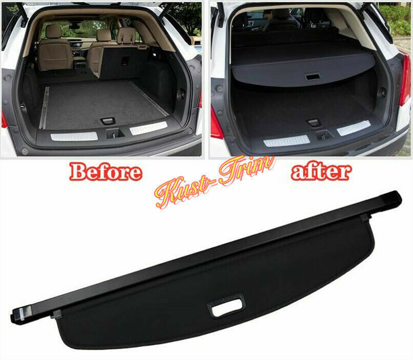 for Cadillac XT5 2016-2023 Retractable Trunk Luggage Shade Shield Cargo Cover