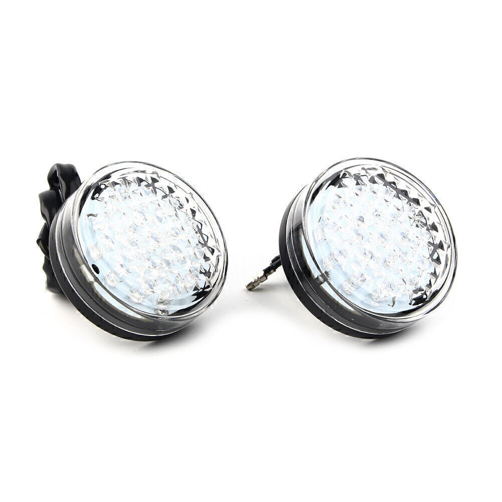 12V LED Round Smoke Turn Signal Indicator Blinker Amber Light