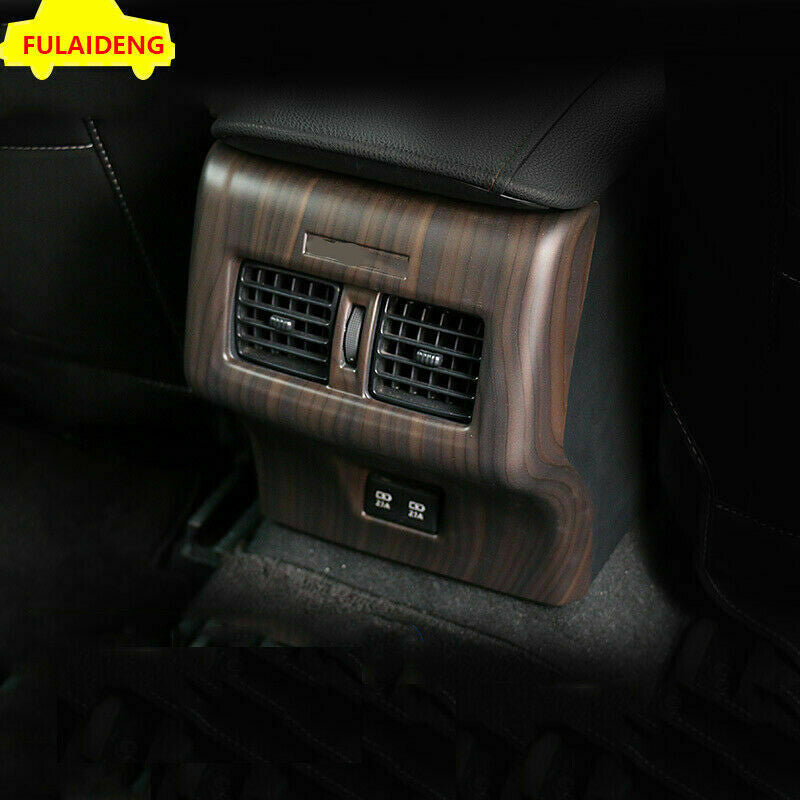 for Toyota for Camry 2018-2023 Wood Grain ABS Rear Air Outlet Vent Cover Trim