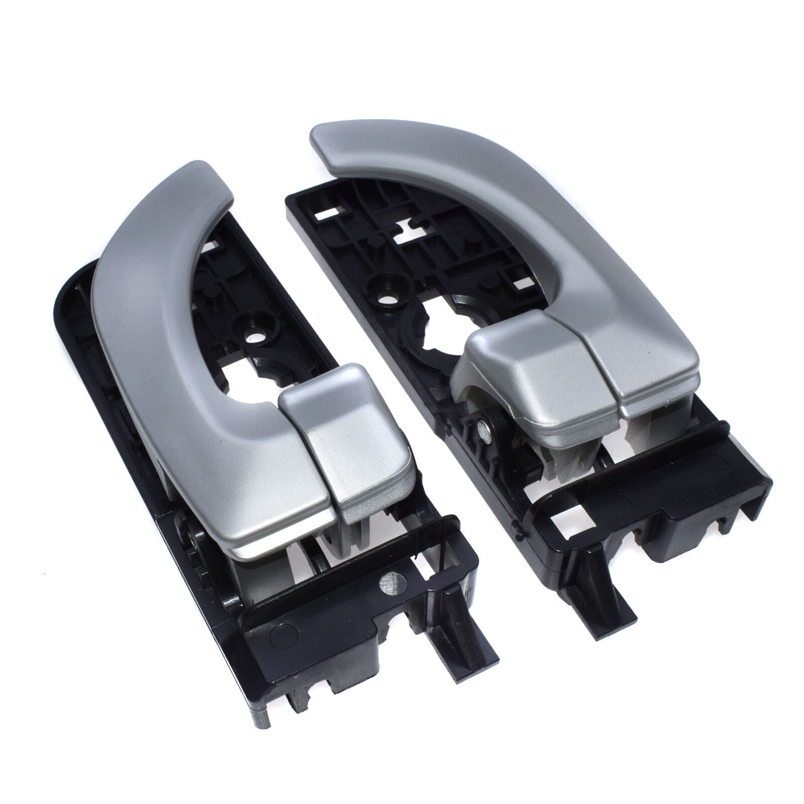 Interior Door Handle Silver Rear Left and Right 2x for for Hyundai Sonata - v