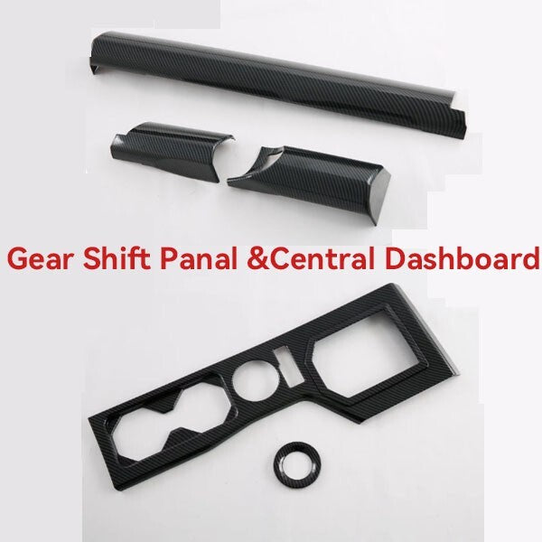 2Set for Mitsubishi Triton MV Gear Shift Panal Trims Central Dashboard Accessory