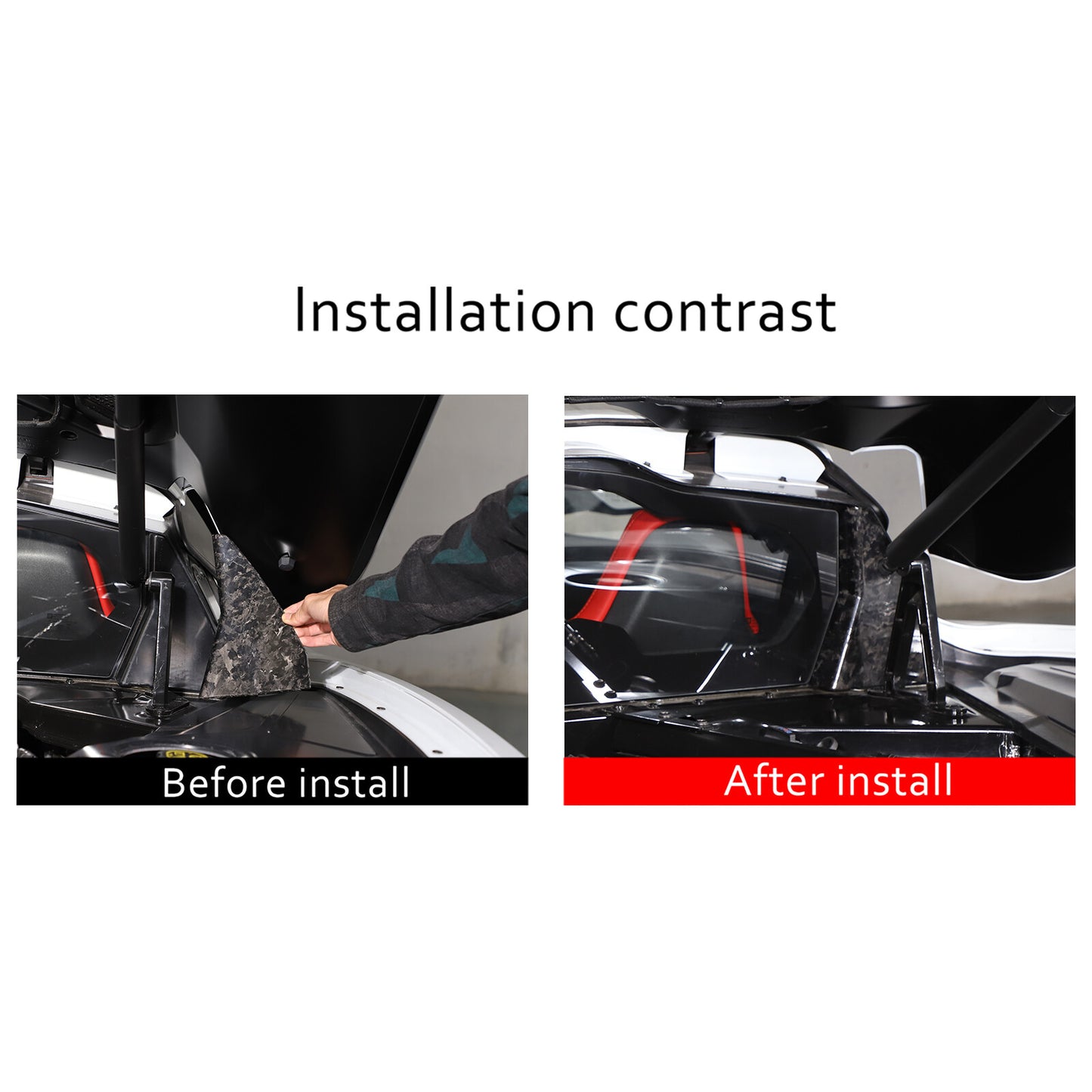 Forged carbon fiber rear window cover suitable for Corvette C8 Z51 Z06 2020-2023- n