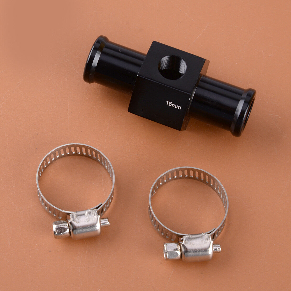 16mm Water Temp Temperature Joint Pipe Sensor Gauge Radiator Hose Adapter New v