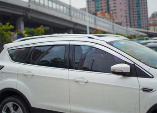 8x for Ford Escape 2013-19 Chrome Window Visor Vent Sun Rain Guard Deflector Kit